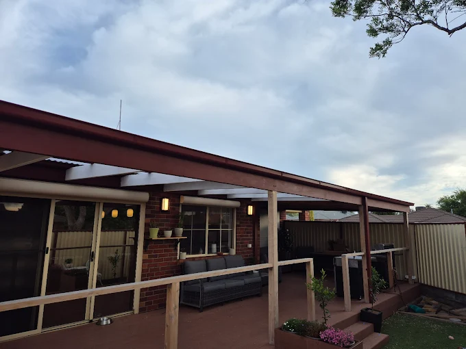 Melbourne Home Makeover covered outdoor area and patio project